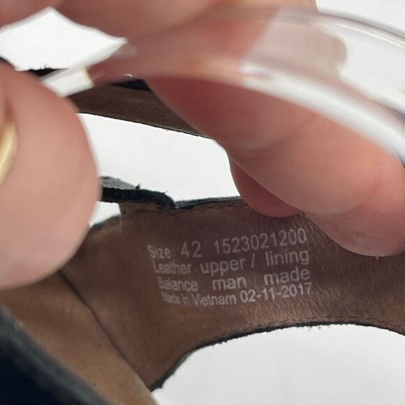 Dansko Womens Wedge Sandals Valentina Gladiator Leather Strappy Black Size 42 - Picture 4 of 13